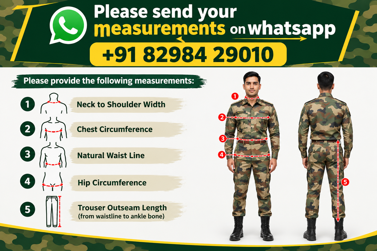 Combat Uniform Complete For ITBP Members